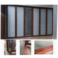 AS standard factory price double tempered clear glass folding glass door